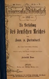 book Die Verfassung des deutschen Reiches