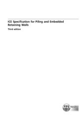 book ICE Specification for Piling and Embedded Retaining Walls