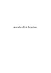 book Australian civil procedure.