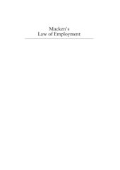 book Macken's law of employment