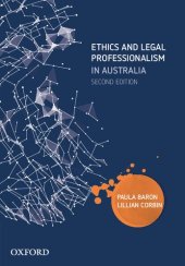 book Ethics and Legal Professionalism in Australia