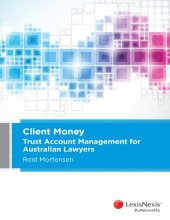 book Client money : trust account management for Australian lawyers