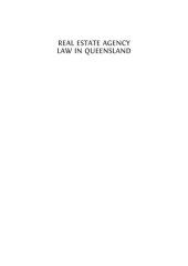 book Real estate agency law in Queensland