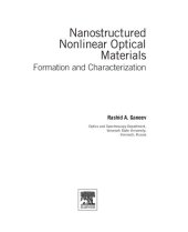 book Nanostructured Nonlinear Optical Materials: Formation and Characterization (Micro and Nano Technologies)