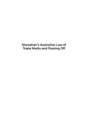 book Shanahan's Australia Law of Trademarks.