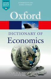 book A Dictionary of Economics