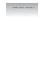 book Criminal process in Queensland