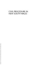 book Civil Procedure in New South Wales