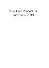 book New South Wales Civil Procedure Handbook 2018.