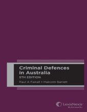 book Criminal defences in Australia