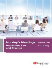 book Horsley's meetings : procedure, law and practice