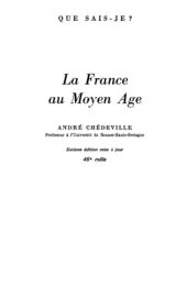 book La France au Moyen Age