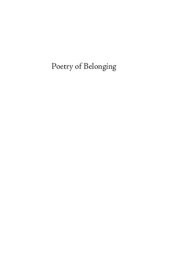 book Poetry of Belonging: Muslim Imaginings of India 1850-1950