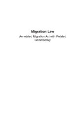 book Migration Legislation with Annotations.