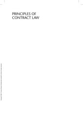 book Principles of contract law