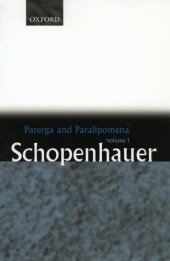 book Parerga and Paralipomena: Short Philosophical Essays