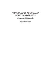 book Principles of Australian equity and trusts : cases and materials