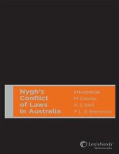 book Nygh's conflict of laws in Australia