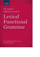 book The Oxford Reference Guide to Lexical Functional Grammar