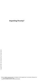 book Importing Poverty: Immigration and the Changing Face of Rural America