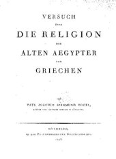 book Versuch über die Religion der alten Ägypter und Griechen