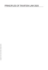 book Principles of taxation law 2020