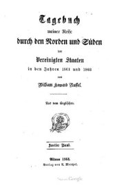 book Tagebuch meiner Reise durch den Norden und Süden der Vereinigten Staaten in den Jahren 1861 und 1862