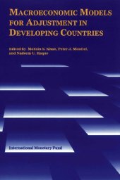 book Macroeconomic Models for Adjustment in Developing Countries