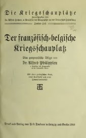 book Der französisch-belgische Kriegsschauplatz