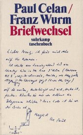 book Paul Celan / Franz Wurm. Briefwechsel