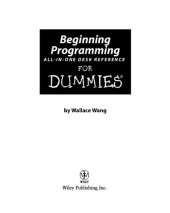 book Beginning Programming All-In-One Desk Reference for Dummies