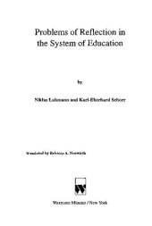 book Problems of reflection in the system of education