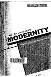 book Niklas Luhmann's modernity: the paradoxes of differentiation