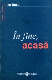 book În fine, acasă! Note zilnice: decembrie 1989 - decembrie 1990