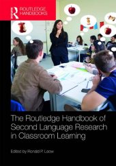 book The Routledge Handbook of Second Language Research in Classroom Learning