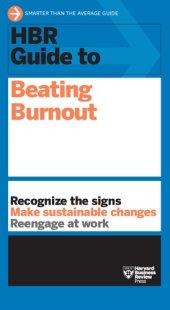 book HBR guide to beating burnout.