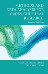 book Methods and Data Analysis for Cross-Cultural Research