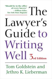 book The Lawyer's Guide to Writing Well