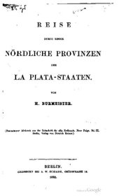 book Reise durch einige nördliche Provinzen der La Plata-Staaten