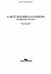 book A arte moderna na Europa - De Hogarth a Picasso