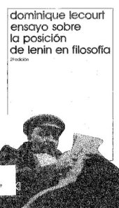 book Ensayo sobre la posición de Lenin en filosofía