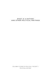 book What Is a Nation? and Other Political Writings