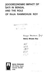 book Socioeconomic Impact of Sati in Bengal and the Role of Raja Rammohun Roy