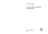 book Le teorie della percezione in Democrito