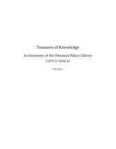 book Treasures of knowledge: an inventory of the Ottoman Palace Library (1502/3-1503/4)