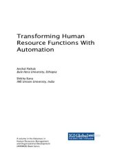 book Transforming Human Resource Functions with Automation