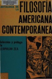 book Antología de la Filosofía americana contemporánea