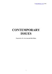 book Contemporary Issues