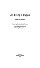 book On Being a Pagan