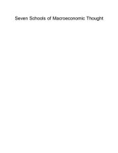 book Seven Schools of Macroeconomic Thought: The Arne Ryde Memorial Lectures